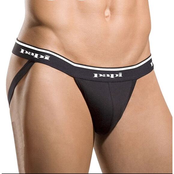 Papi Rib Jockstrap Black Medium - Picture 4 of 9